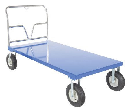 Vestil Steel Pneumatic Tire Platform Cart 36x72  1500 lb Capacity - PNU-3672